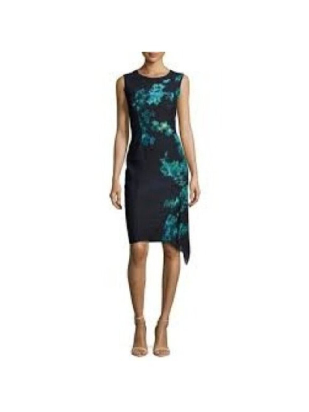 Elie Tahari Wynn Floral-Print Asymmetric Dress size 0 NWT